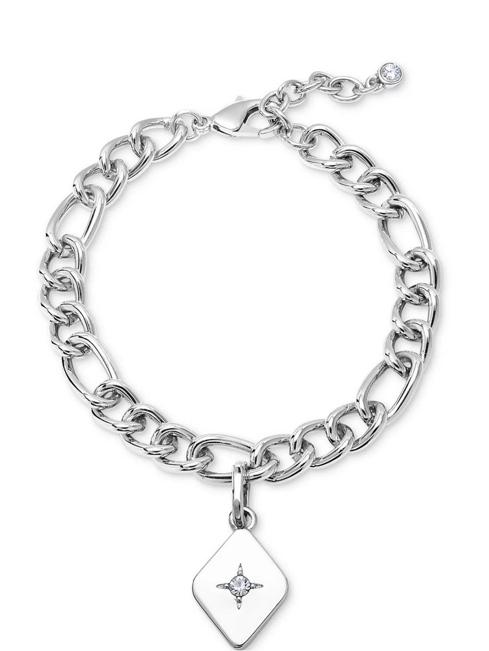 On 34th Silver Mix & Match Charm Bracelet